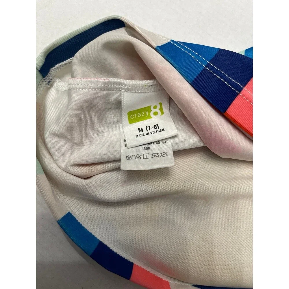 Crazy8 Mod Print Short Sleeve Rashguard Size M 7/8